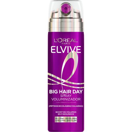 Elvive Big Hair Day Spray Voluminizador Spray capilar con tridispensador eleva las ra&iacute;ces en solo 3 segundos ofreciendo hidrataci&oacute;n y volumen hasta 48 horas 200 ml