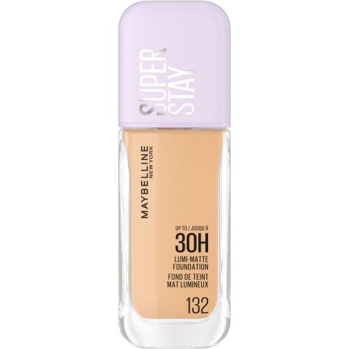 Maybelline Super Stay Lumi-Matte Foundation 30 H Base de maquillaje de alta cobertura ofrece sensaci&oacute;n ligera y acabado luminoso de larga duraci&oacute;n