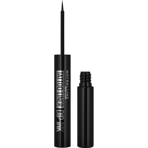 Maybelline Tattoo Liner Dip-Ink Delineador de ojos garantiza l&iacute;neas flexibles y resistentes que no se rompen ni se descascaran