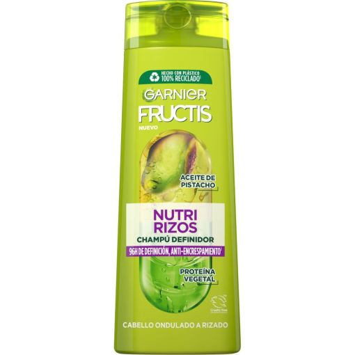 Fructis Nutri Rizos Champ&uacute; Definidor Champ&uacute; definidor limpia nutre y controla el encrespamiento para cabello rizado u ondulado 380 ml