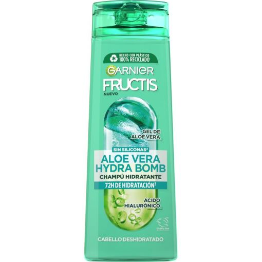 Fructis Aloe Vera Hydra Bomb Champ&uacute; Hidratante Champ&uacute; hidratante fortifica y limpia en profundidad para cabello deshidratado 380 ml