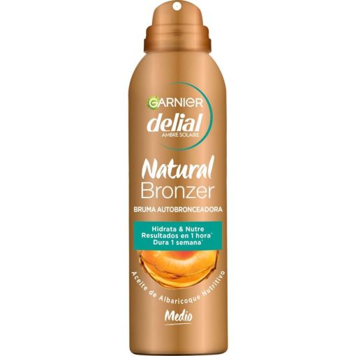 Delial Natural Bronzer Bruma Autobronceadora Medio Autobronceador corporal hidrata y nutre para bronceado sin marcas natural y uniforme 150 ml