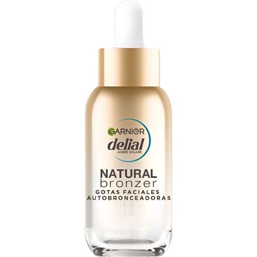 Delial Natural Bronzer Gotas Faciales Autobroncedoras Gotas faciales para bronceado luminoso a medida con &aacute;cido hialur&oacute;nico y agua de coco 30 ml