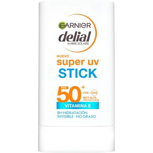 Delial Super Uv Stick Vitamina E Spf 50+ Protector solar resistente al agua no pegajoso ni graso ofrece hidrataci&oacute;n intensa y efecto antioxidante