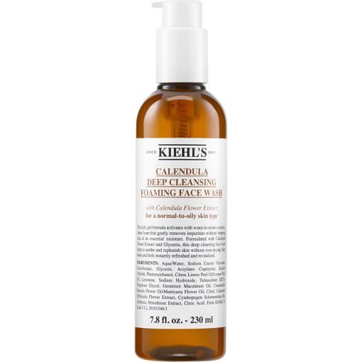 Kiehl'S Calendula Deep Cleansing Foaming Face Wash Gel limpiador facial regenerador y calmante