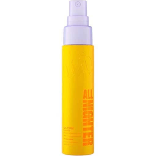 Urban Decay All Nighter Glow Finish Makeup Setting Spray Spray fijador de maquillaje resistente al agua realza el brillo natural de la piel para acabado luminoso hasta 24 horas