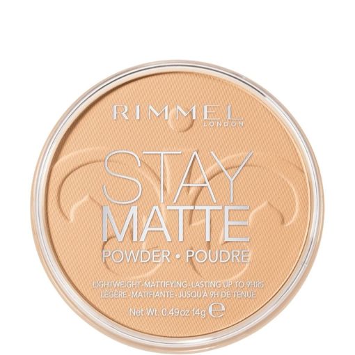 Rimmel London Stay Matte Long Lasting Pressed Powder Polvos compactos matificantes con naturales minerales para un acabado impecable