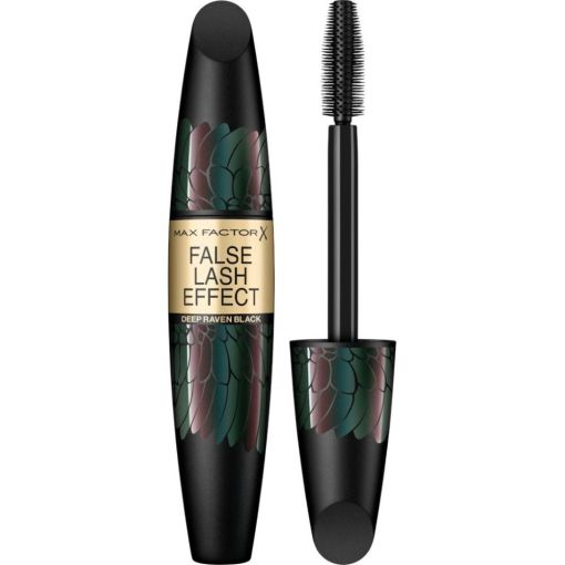Max Factor False Lash Effect Deep Raven Black M&aacute;scara de pesta&ntilde;as ofrece volumen grosor longitud y definici&oacute;n para mirada luminosa