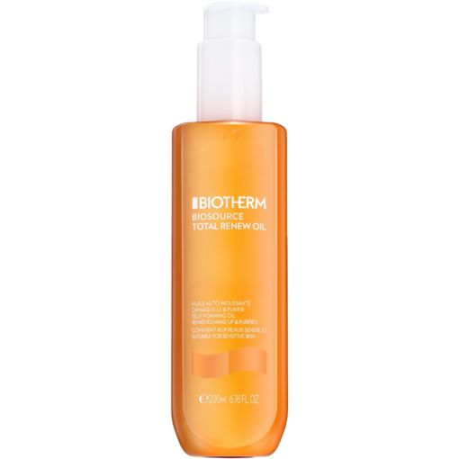 Biotherm Biosource Total Renew Oil Aceite facial limpiador hidratante disuelve el maquillaje y purifica la piel 200 ml
