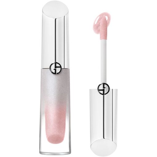Armani Prisma Glass Icy Plumper Brillo de labios de textura aceite con volumen glacial ofrece efecto relleno y sofisticado acabado perlado hasta 24 horas