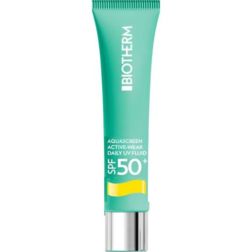Biotherm Aquascreen Active-Wear Daily Uv Fluid Spf 50+ Fluido solar de textura ligera y fresca resistente al sudor con biop&eacute;ptidos ofrece gran protecci&oacute;n 40 ml