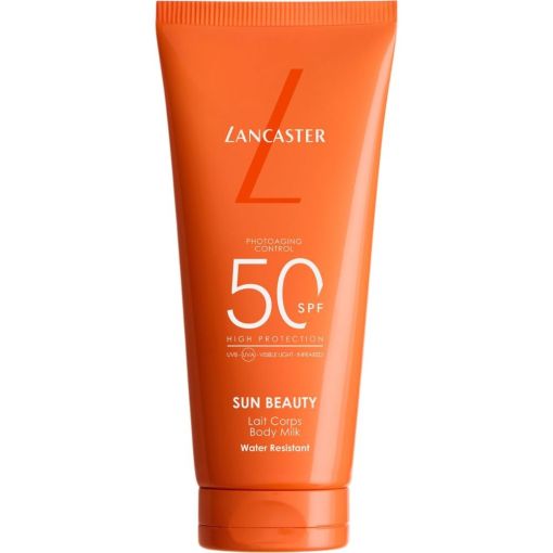 Lancaster Sun Beauty Body Milk Spf 50 Leche solar corporal de textura ligera y no grasa ofrece sensación de confort para acabado invisible y aterciopelado 100 ml