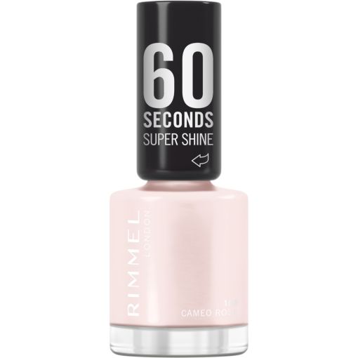 Rimmel London Super Shine 60 Seconds Esmalte de u&ntilde;as de alto impacto y color ultrabrillante consigue manicura perfecta en solo 60 segundos