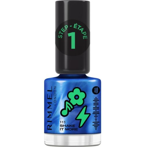 Rimmel London Spotify Super Gel Step 1 Edici&oacute;n Limitada Esmalte de u&ntilde;as efecto gel para color y brillo hasta 14 d&iacute;as sin necesidad de l&aacute;mara uv escanea dale al play y brilla con tu look