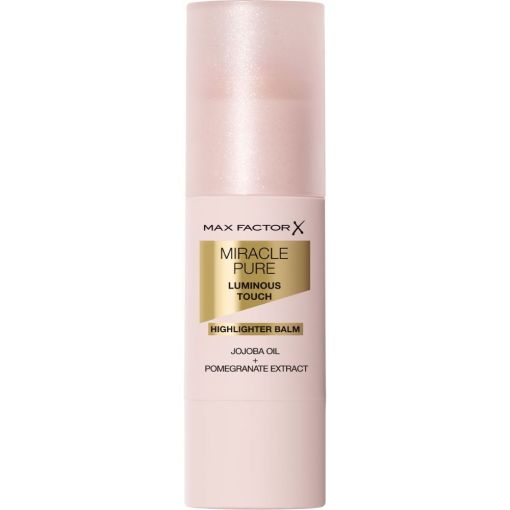 Max Factor Miracle Pure Luminous Touch Highlighter Balm Iluminador en barra ultracremoso y modulable se difumina perfectamente iluminando y realzando el brillo natural