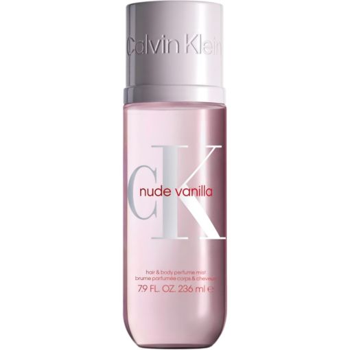 Calvin Klein Nude Vanilla Hair & Body Perfume Mist Body y hair mist de f&oacute;rmula hidratante y ligera perfuma tu piel con aroma sensual a vainilla intensa 236 ml