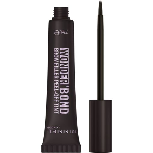 Rimmel London Wonder'Bond Brow Filler Peel-Off Tint Tinte de cejas ressitente al agua de textura gel ofrece un relleno uniforme de larga duraci&oacute;nen solo 20 minutos