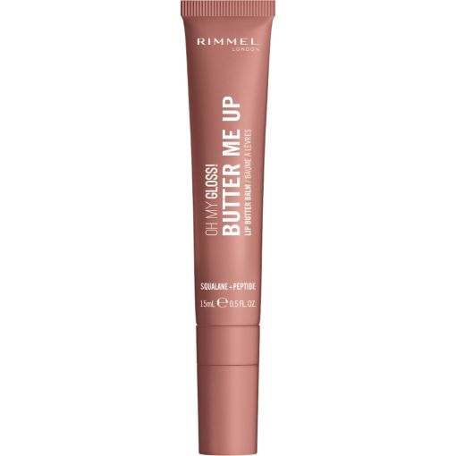 Rimmel London Oh My Gloss! Butter Me Up Lip Butter Balm B&aacute;lsamo labial ultrahidratante y cremoso ofrece sensaci&oacute;n de confort inmediato para aspecto m&aacute;s relleno