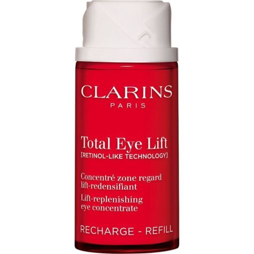 Clarins Total Eye Lift Recarga Contorno de ojos antiedad tensa redensifica y abre la mirada atenuando bolsas y ojeras 15 ml