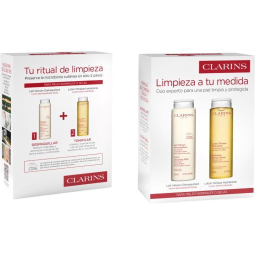 Clarins Limpieza A Tu Medida Estuche Tratamiento facial para tu rutina de limpieza eficaz ofrece suavidad y frescor