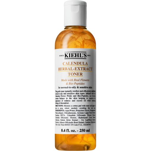 Kiehl'S Calendula Herbal-Extract Toner T&oacute;nico facial natural y sin alcohol limpia calma y alivia el enrojecimiento reconfortando la piel 250 ml