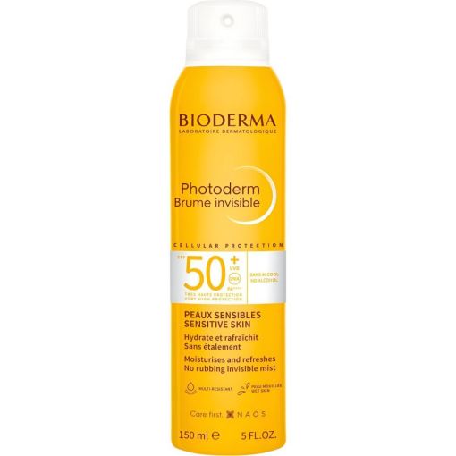 Bioderma Photoderm Brume Invisible Spf 50+ Protector solar facial sin alcohol efecto refrescante y resistente al agua 150 ml