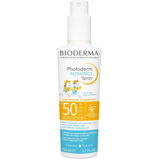 Bioderma Photoderm Pediatrics Spray Spf 50+ Protector solar para ni&ntilde;os aprobada por pediatras a partir de 12 meses 200 ml