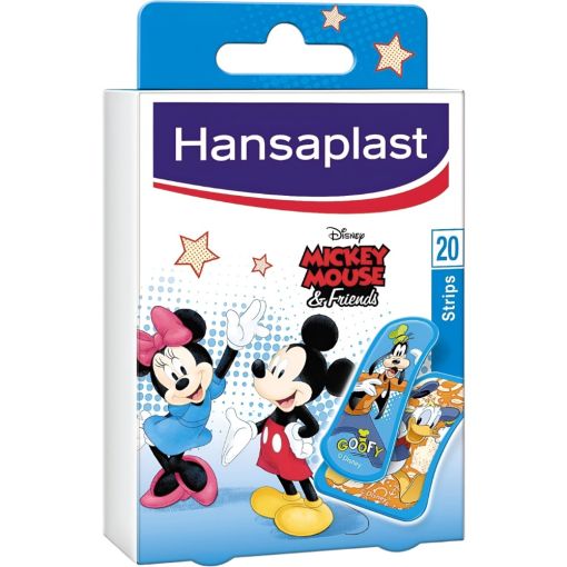 Hansaplast Ap&oacute;sitos Mickey Mouse & Friends 2 Tama&ntilde;os Ap&oacute;sitos para que los ni&ntilde;os olviden sus l&aacute;grimas y recuperen la diversi&oacute;n en tiempo record 20 uds