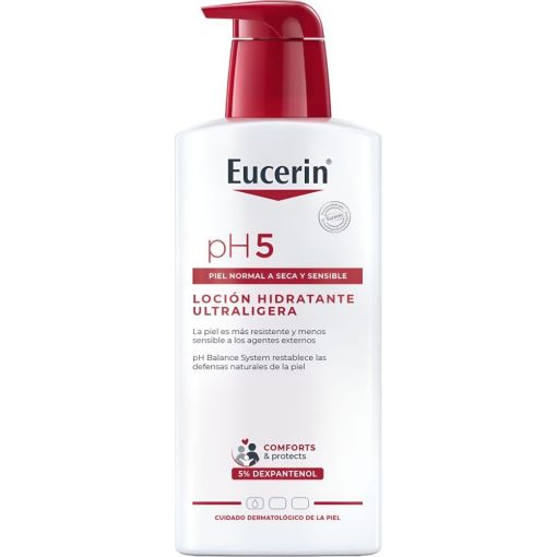 Eucerin Ph5 Loci&oacute;n Hidratante Ultraligera Loci&oacute;n corporal reduce los signos de la piel sensible 400 ml
