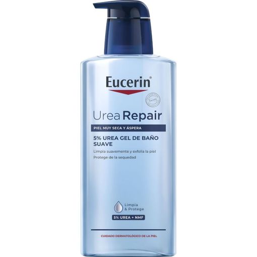 Eucerin Urea Repair 5% Gel De Ba&ntilde;o Suave Gel de ducha limpia y exfolia con mucha suavidad protegiendo la piel de la sequedad 400 ml