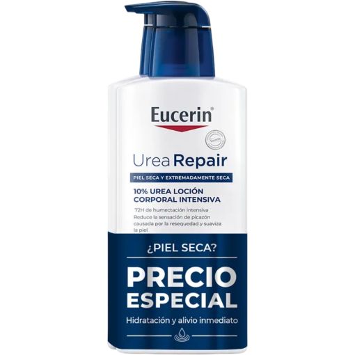 Eucerin Urea Repair Loci&oacute;n 10% Urea Formato Ahorro Loci&oacute;n corporal proporciona a la piel con picor y escamosa el cuidado que necesita 2x400 ml