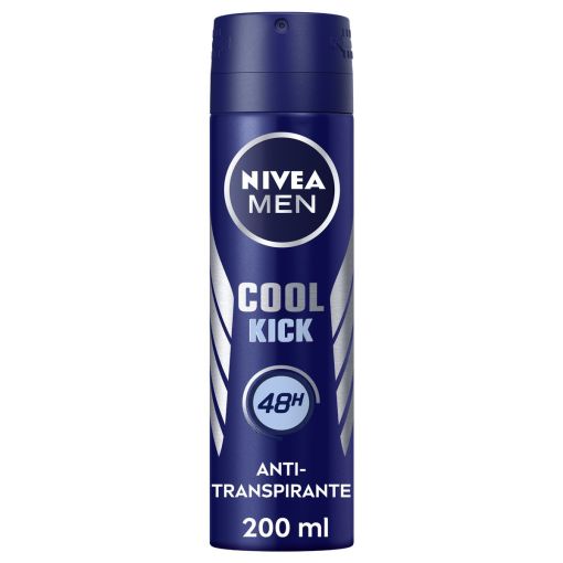 Nivea Men Cool Kick Desodorante Spray Desodorante antitranspirante con un intenso golpe de frescor 48 horas 200 ml