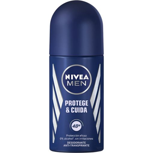 Nivea Men Protege & Cuida Desodorante Roll-On Desodorante antitranspirante de secado r&aacute;pido 0% alcohol 48 horas 50 ml