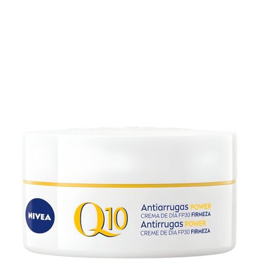 Nivea Q10 Antiarrugas Power Crema De Día Firmeza Sfp 30 Crema de día reduce arrugas y previene manchas piel radiante tersa y luminosa 50 ml