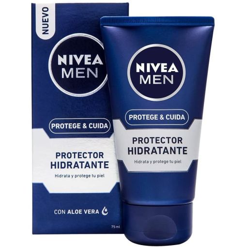 Nivea Men Protege & Cuida Protector Hidratante Protector hidratante para el afeitado piel suave y protegida con aloe vera 75 ml