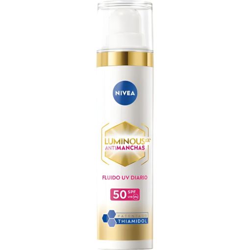 Nivea Cellular Luminous 630&ordm; Antimanchas Crema De D&iacute;a Spf 50 Crema de d&iacute;a antimanchas aclara previene y protege con &aacute;cido hialur&oacute;nico 40 ml