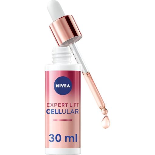 Nivea Cellular Expert Lift S&eacute;rum Lift 3 &Aacute;reas S&eacute;rum antiedad efecto lifting para rostro cuello y escote con bakuchiol 30 ml