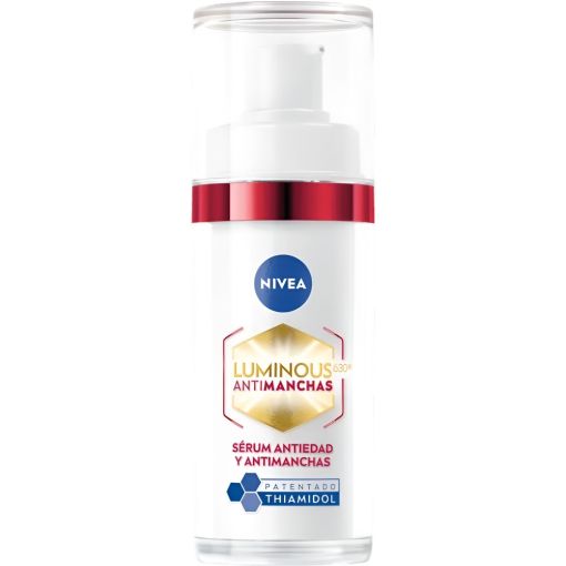 Nivea Cellular Luminous 630&ordm; Antimanchas S&eacute;rum Antiedad 2-En-1 S&eacute;rum antiedad antimanchas y rellenador de arrugas profundas piel m&aacute;s joven 30 ml