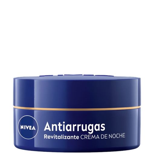Nivea Antiarrugas Revitalizante Cuidado De Noche 55+ Crema de noche hidratante revitalizante con aceite de aguacate calcio y pantenol 50 ml
