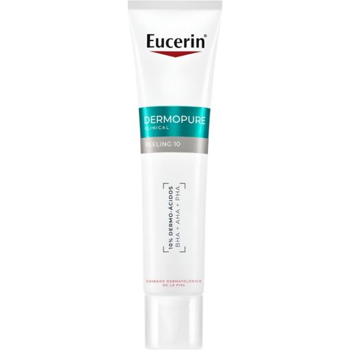 Eucerin Dermopure Clinical Peeling 10 Tratamiento de noche renueva eficazmente la textura de la piel eliminando células muertas e imperfecciones 40 ml
