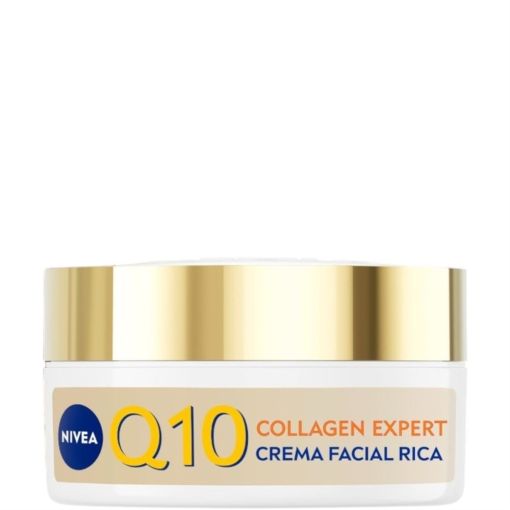 Nivea Q10 Antiarrugas Collagen Expert Crema Facial Rica D&iacute;a&Noche Crema de d&iacute;a y noche trata las arrugas profundas y la flacidez en pieles muy secas 50 ml