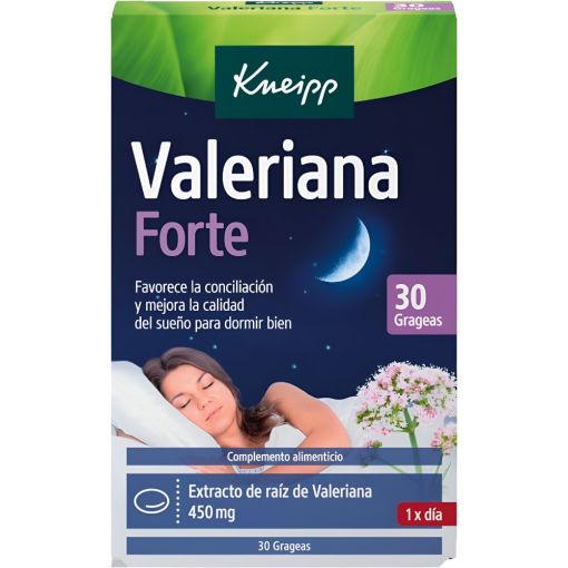 Kneipp Valeriana Forte Complemento Alimenticio Complemento alimenticio favorece la conciliaci&oacute;n del sue&ntilde;o 30 uds