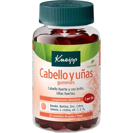 Kneipp Cabello Y U&ntilde;as Gummies Complemento Alimenticio Complemento alimenticio contribuye a un cabello fuerte y con brillo y unas u&ntilde;as fuertes 60 uds