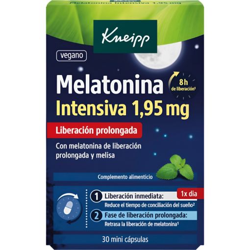Kneipp Melatonina Intensiva Complemento Alimenticio Complemento alimenticio contribuye a reducir el tiempo necesario para conciliar el sue&ntilde;o 30 uds