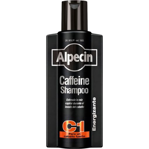 Alpecin Caffeine Shampoo C1 Cabello Fuerte Energizante Champ&uacute; fortalecedor aumenta la dureza de las ra&iacute;ces cabello m&aacute;s fuerte 375 ml