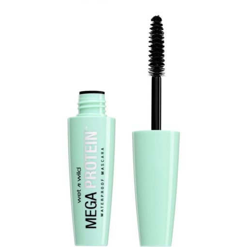 Wet N Wild Mega Protein Waterproof Mascara M&aacute;scara de pesta&ntilde;as resistente al agua a la sudor y a las manchas para m&aacute;ximo impacto visual