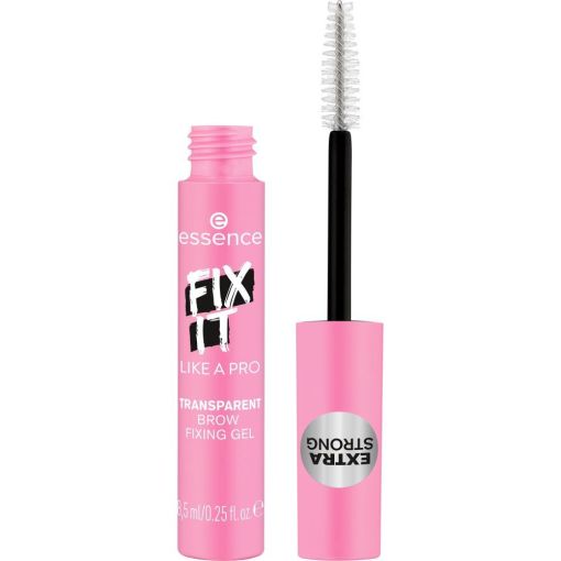 Essence Fix It Like A Pro Transparent Brow Fixing Gel Gel de cejas transparente de secado r&aacute;pido para look profesional de cejas laminadas de larga duraci&oacute;n