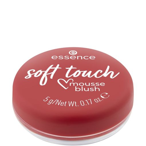 Essence Soft Touch Mousse Blush Colorete de textura mousse ofrece un toque de color transformandose en un delicado acabado en polvo