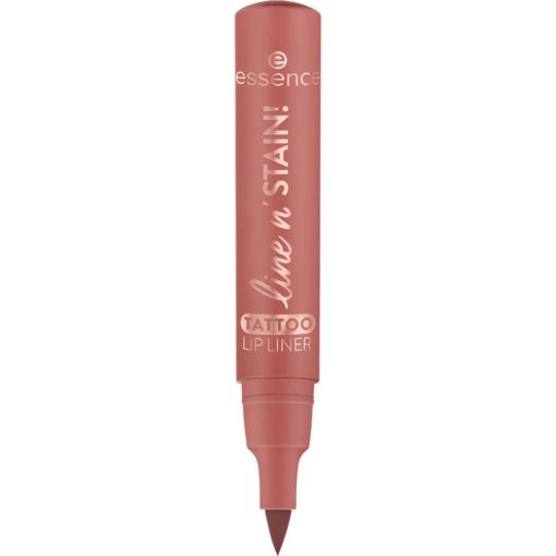 Essence Line N' Stain! Tattoo Lip Liner Perfilador de labios de color intenso y pigmentado ofrece un contorno duradero y bonito