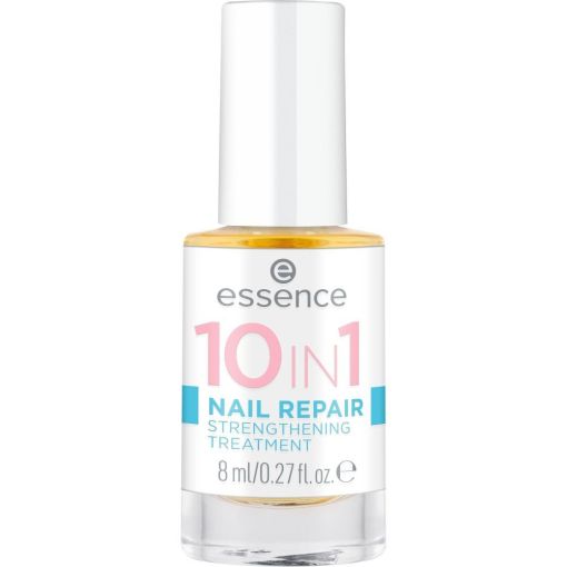 Essence 10 In 1 Nail Repair Streghtening Treatment Tratamiento fortalecedor reparador suaviza y protege llenando irregularidades para uñas más gruesas